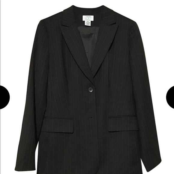 LOFT Anne Taylor suit set blazer size 4 pants 6 - Picture 1 of 5